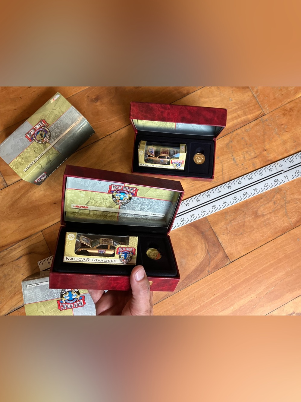 NASCAR Rivalries Collector Truck and Coin Set - Metallic Gold and Burgundy